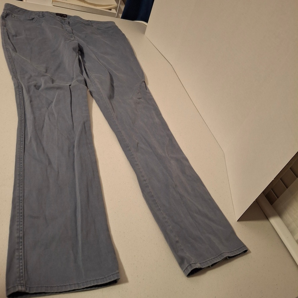 Long Tall Sally Womens Light Wash Bootcut Pants Size 14